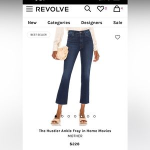 Mother hustler ankle frat jeans